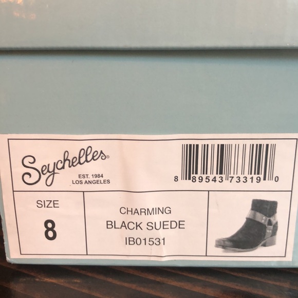 Seychelles charming ankle bootie in black suede - Picture 12 of 13